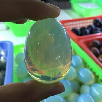 1pcs white opal yoni kiaušinių reiki gydymo akmuo kristalas yoni kiaušinių didmeninės kainos