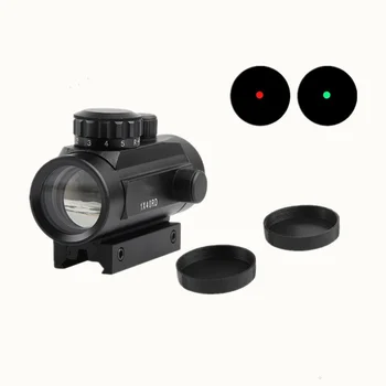 1X40RD Medžioklės Red Dot Ne Flip Optinį Taikiklį 11mm 20mm Stovai Riflescope Tikslas Taško Šautuvas taikymo Sritis ir Chasse Teleskopas