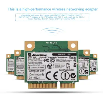 2.4 G Bluetooth WIFI tinklo plokštė Mini PCI-E 2 in 1 Bevielės Kortelės, Mini PCI-E Kortelės Lizdas DELL Asus Toshiba 
