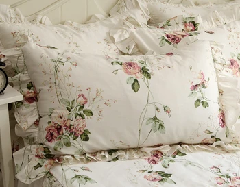 2 gabalus pora Sielovados Gėlių prancūzijos elegantiškos nėrinių dekoratyviniai pagalvių užvalkalai pagalvės užvalkalą pseudo britų gėlių amerikos klasikinis stilius