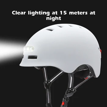 2 in1 MTB Kelių Dviračiai, Šalmai Vientisai-pelėsiai, LED Apšvietimas, Atspindintis NŠS+PC Vyrų Moterų Dviračių Šalmas Casco Ciclismo Bžūp
