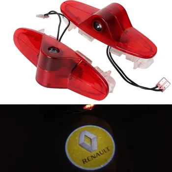 2 LED Automobilio Duris Logotipas Projektorius Sveiki atvykę Dvasia, Šešėlis, Šviesos Renault Espace Laguna Megane Platuma Talismanas Vel Satis 2003 2004