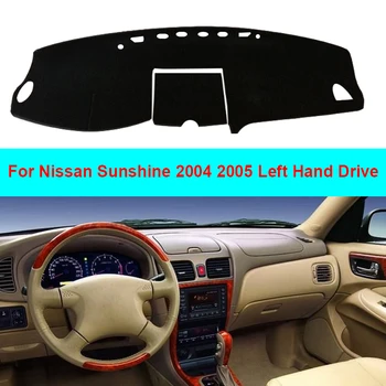 2 Sluoksnių Automobilio prietaisų Skydelio Dangtelį Kilimų Žaliojo Brūkšnys kilimėlis Nissan Sunny 2004 m. 2005 m LHD Kilimų Dashmat Saulės Pavėsyje, Trinkelėmis Pagalvėlė