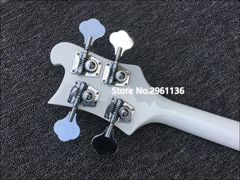 2019 Aukštos kokybės elektrinė gitara, Ricken 4003-4 stygų bosinė gitara,baltais dažais,nemokamas pristatymas