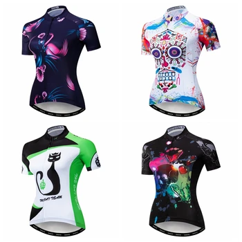 2019 Dviračių Džersis moterų Dviračių Megztiniai kelių MTB dviračių marškinėliai trumpomis Rankovėmis sportinę maillot Lenktynių viršuje vyrų Žalios spalvos