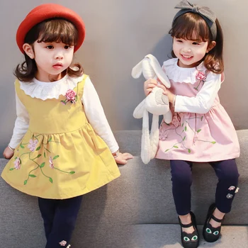 2019 m. Pavasarį, rudenį vienerių metų gimtadienį naujagimiui mergina drabužių komplektus rinkinys, skirtas kūdikiams baby girl drabužiai 3cs nustatyti kūdikių audinio kostiumas