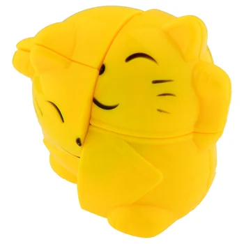 2019 Nauja YJ Zhaocai Kačių Laimingas Katė Greičio Įspūdį Magic Cube 2x2x2 Švietimo Žaislas Specialių Žaislų