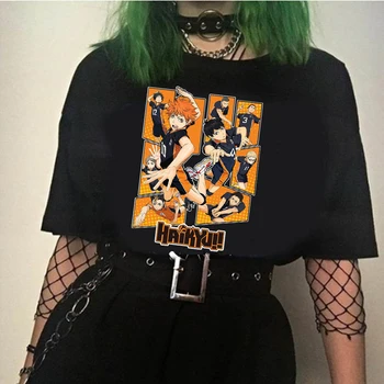 2020 anime haikyuu Grafinis Tees Vyrų Kawaii Viršūnės T-shirt Anime High School Marškinėliai Harajuku Unisex Marškinėlius Vyrų 90s