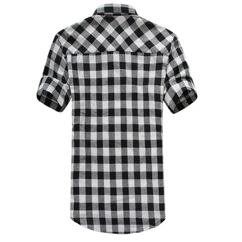 2020 Atsitiktinis Dizainas Pledas Marškiniai Vyrams Naujas Vasaros Stiliaus Chemise Homme Prekės ženklo Drabužių Slim Fit Mados Socialinės Marškinėliai Vyrams, M-2XL