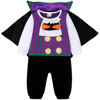 2020 Kūdikių Drabužiai Vampyras Halloween Kostiumai Su Apsiaustu Berniukas Onesies Pavasarį, Rudenį Medvilnės Romper Cute Kūdikių Outwear