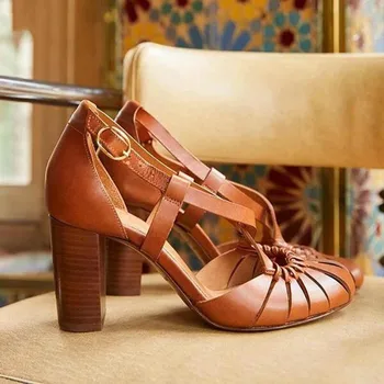 2020 m. Naujas Stiliaus Elegantiškas Dirželis Sandalai Moterims 2020 Sandalai Moteriška Bohemiškas Stilius Vasaros Mados Aukštakulniai moteriški Bateliai Footwea