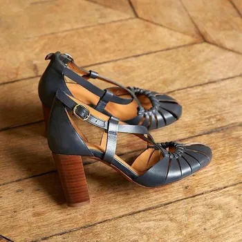 2020 m. Naujas Stiliaus Elegantiškas Dirželis Sandalai Moterims 2020 Sandalai Moteriška Bohemiškas Stilius Vasaros Mados Aukštakulniai moteriški Bateliai Footwea