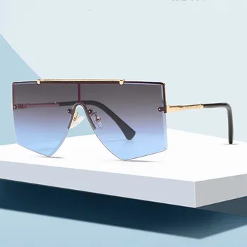 2020 Mados Prabangos Prekės ženklo Dizaineris Negabaritinių Siamo Akiniai nuo saulės Vyrams Derliaus Shield Kietas moterų akiniai nuo saulės lunette de soleil 