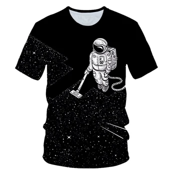 2020 metų Vasaros Vaikų 3D T-marškinėliai Berniukams, Mergaitėms Galaxy Kosmosą Astronautas Planetos Balionas 3D Spausdinimo marškinėliai Vaikai Šalis Puloveris Tshirts