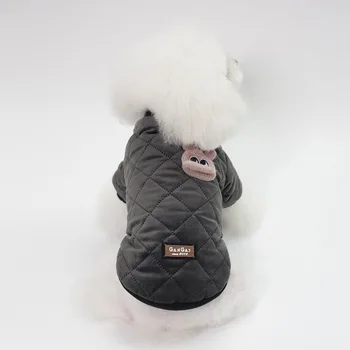 2020 Naminių Šunų apranga Žiemą Medvilnės Šiltas Kailis Teddy Bichon šuo pledas striukė Mažiems Šunims Šuniuką Šunys, Augintiniai Tirštėti Pet Drabužiai