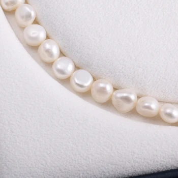 2020 Natūralių Gėlavandenių Perlų Dvipusis Šviesos Perlų Karoliukai Padaryti Papuošalai Apyrankės Elegantiškas Vėrinys Priedai, Dydis 9-10mm