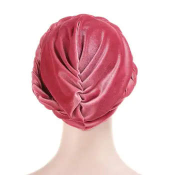 2020 NAUJA Mada, Retro Moterys Pynė Indija Kepurės Musulmonų Vėžio Chemo Visiškai Padengti-iki Kepuraitė Plaukų Slinkimas Turbaną Femme Wrap Dangtelis variklio Dangčio