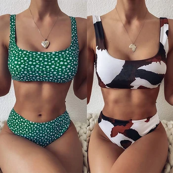 2020 Nauja Seksuali Bikini Nustatyti maudymosi kostiumėlį Moteris Kietas Mezgimo maudymosi Kostiumėliai Moterims, Vasarą Plaukimas Besimaudančių Maudymosi kostiumai Paplūdimio Drabužiai Biquini