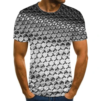 2020 naujas 3D sukama, T-marškinėliai, vyriški vasaros laisvalaikio T-shirt, 3D hip-hop spausdinti 3D, sporto quick dry T-shirt xxs-6xl