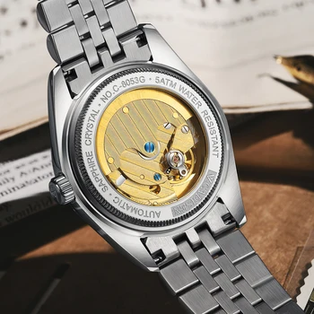 2020 Naujas CADISEN Vyrų Mechaniniai Laikrodžiai Top Brand Prabangus Automatinis laikrodis vyrams iš Nerūdijančio Plieno, atsparus Vandeniui Žiūrėti relogio hombre