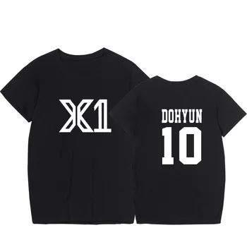 2020 Naujas Kpop X1 Dropshipping X ONE Marškinėliai Moterims Medvilnės Elastinga Basic marškinėliai Moteriška Atsitiktinis trumpomis Rankovėmis Viršūnes Moterų XXS-4XL