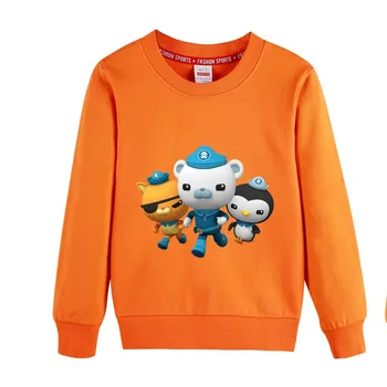 2020 naujas Octonaut pavasarį vaikų gobtuvu megztinis ilgomis rankovėmis hoodie džemperis baby berniukas ir mergaitė rudenį medvilnės Palaidinukė