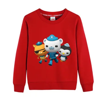 2020 naujas Octonaut pavasarį vaikų gobtuvu megztinis ilgomis rankovėmis hoodie džemperis baby berniukas ir mergaitė rudenį medvilnės Palaidinukė
