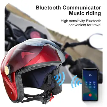 2020 Naujausias Saulės Energijos Smart Bluetooth 5.0 Vasaros Aušinimo Ventiliatorius Dviračių Motociklo Šalmas Bžūp 28cm x 23cm x 21cm