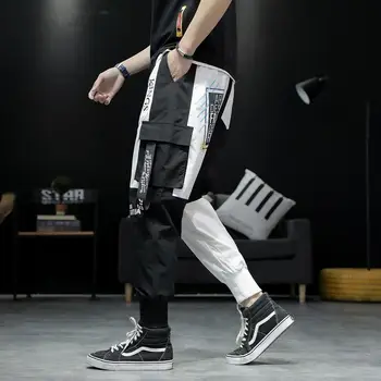 2020 Naujų Karšto Jogger Laisvalaikio Sportinės Kelnės Vyrams, Hip-Hop Streetwear Kratinys Krovinių Kelnės Vyrams Mados Spausdinimo Vyrų Kelnės