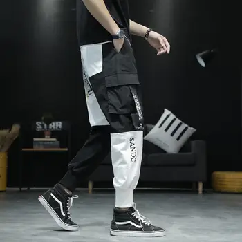 2020 Naujų Karšto Jogger Laisvalaikio Sportinės Kelnės Vyrams, Hip-Hop Streetwear Kratinys Krovinių Kelnės Vyrams Mados Spausdinimo Vyrų Kelnės