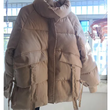 2020 Naujų korėjos Žiemos Paltai Moterims Prarasti Ins Medvilnė Paminkštinimas apkarpytos Parkas Ukrainos Bombonešis Rudens Striukė Basic Striukės viršutinių drabužių siuvimas