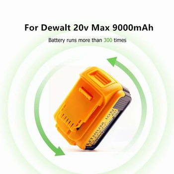 2020 NEW18V 6.0 Ah DCB200 DCB184 Pakeitimo Li-ion Baterija DeWalt MAX XR 18V ir 20V Galios Įrankis, 6000mAh Ličio Baterijos