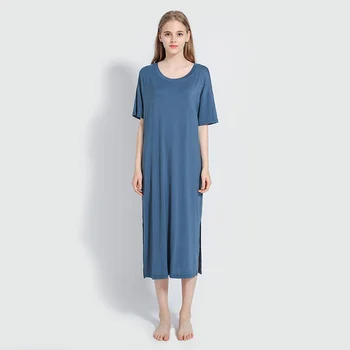 2020 Nėščioms Moterims Pižamą O-kaklo Prarasti Pusę Rankovės Minkštas Modalinis Sleepwear Didelio Dydžio Atsitiktinis Komfortą Nightdress