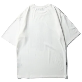 2020 Vyrų Hip-Hop Marškinėliai drugelis Nuotrauką Retro T-Shirt Streetwear Harajuku High Street Marškinėlius Negabaritinių Vasaros Juoda WhiteTops