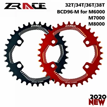 2020 ZRACE Chainrings Chainwheels BCD96-M M8000 M7000 M6000,32T 34T 36T 38T AL7075 CNC procesas, Vickers, kietumas-15+ už MTB