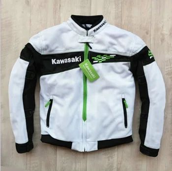 2020New Kawasaki motociklų Pavasario Vasaros striukė kvėpuojanti net lokomotyvo variklio vairavimo anti-riteris drabužiai