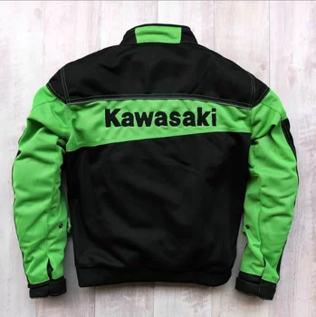 2020New Kawasaki motociklų Pavasario Vasaros striukė kvėpuojanti net lokomotyvo variklio vairavimo anti-riteris drabužiai