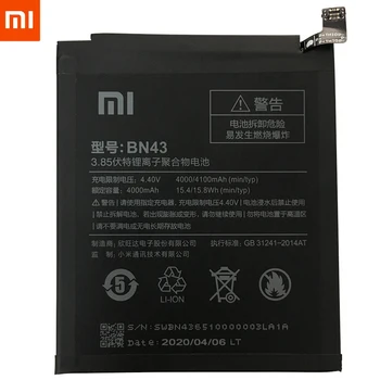 2020NEW Originalios Atsarginės naujos BN43 Baterija 4000 mAh už Xiaomi Redmi Pastaba 4X Baterija sandėlyje Su Sekimo numerį