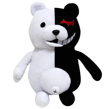 2021 Dangan Ronpa Super Danganronpa 2 Monokuma Black & White Bear Žaislas, Minkšti Kimštiniai Gyvūnų Lėlės Мягкие Игрушки Vaikų Dovanų