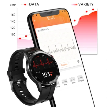 2021 L16 Smart Watch Vyrų EKG PPG Smartwatch IP68 