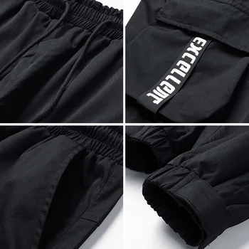 2021 M. Pavasarį Juodos Haremo Kelnės Vyrams, Atsitiktinis Palaidų Poilsiu Prakaito Kelnės Vyrams Streetwear Harajuku Hip-Hop Kelnės Vyrams