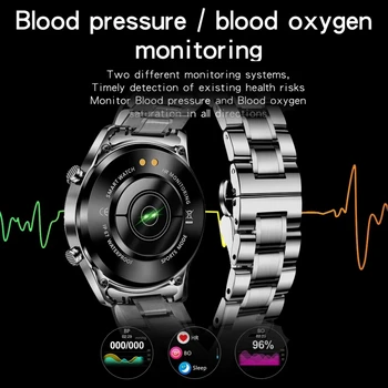 2021 Naujas Vyrų Smart watch Širdies ritmas, Kraujo spaudimas IP68 vandeniui sporto Treniruoklių žiūrėti Luxury Smart žiūrėti vyras už 