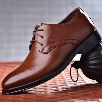 2021 naujas vyrų suknelė, batai aukštos kokybės odos oficialų bateliai vyrai didelis dydis 38-48 oksfordo bateliai vyrams mados office bateliai vyrai