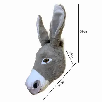 2021 naujų kūrybinių Iškamšos, sienų apdaila tikroviška asilo galva Pliušinis Žaislas donkey Lėlės Gimtadienio, Kalėdų Dovana
