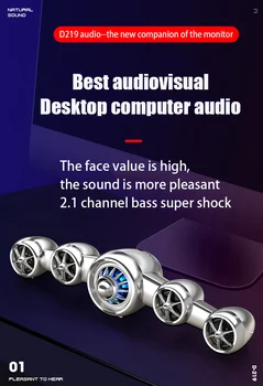 2021 Soundbar TV USB Laidinio Galinga Kompiuterio Garsiakalbių Garso Juostą, Bass 