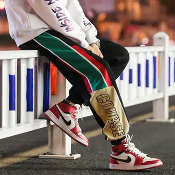 2021 Vyrų Velvetas Kratinys Krovinių Kelnės Haremo Poilsiu Harajuku Sweatpants Mados Hip-Hop Streetwear Kelnės Japonija Stiliaus Kelnės