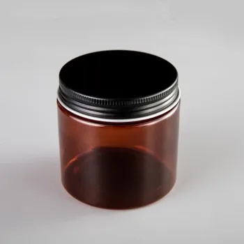 20pcs/daug 200ml amber turas pet jar butelio talpa / skaidrus/balti plastiko dangteliais, Kosmetikos,maisto, vaistų Pakuočių