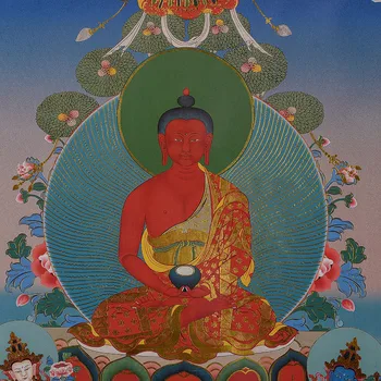 21 Tara Gold Spausdinti Dažytos Mažas Drakonas Tibeto Amitabha Budos Statulėlės Papuošti Kabinti Budistų Šventyklos/Gyvenamasis Kambarys Thangka