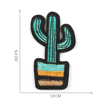 22PCS Mielas Siuvinėjimas Cactus Modelio Lopai Geležies ir Siūti-ant Pleistro Drabužių Maišą Kelnes Aplikacijos Lipduką 