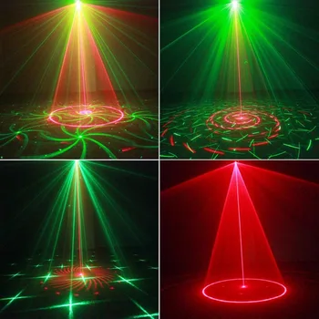 24 rūšių LED Disco Lazerinius Projektorius, šviesos etapo Poveikį Blykstės lempa DJ šokių aikštelė Kalėdų Šalies namų patalpų apšvietimas rodo,